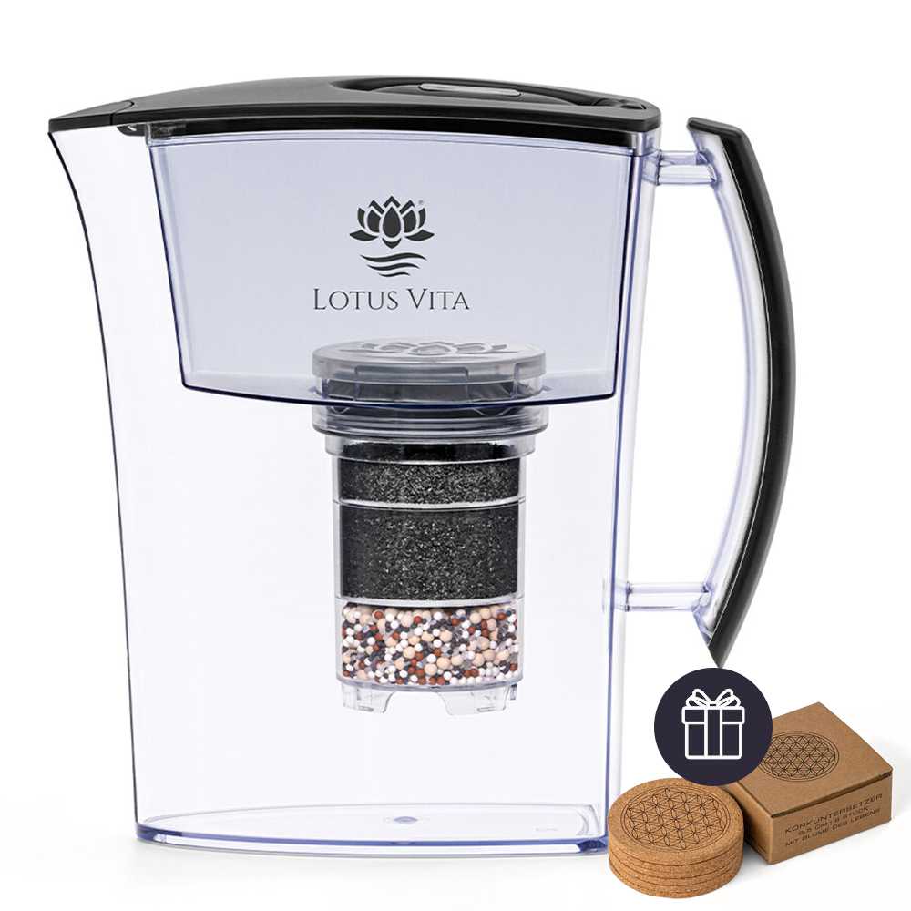 Lotus Vita Wasserfilter-Kanne Lotus 1,6L - Natura Plus