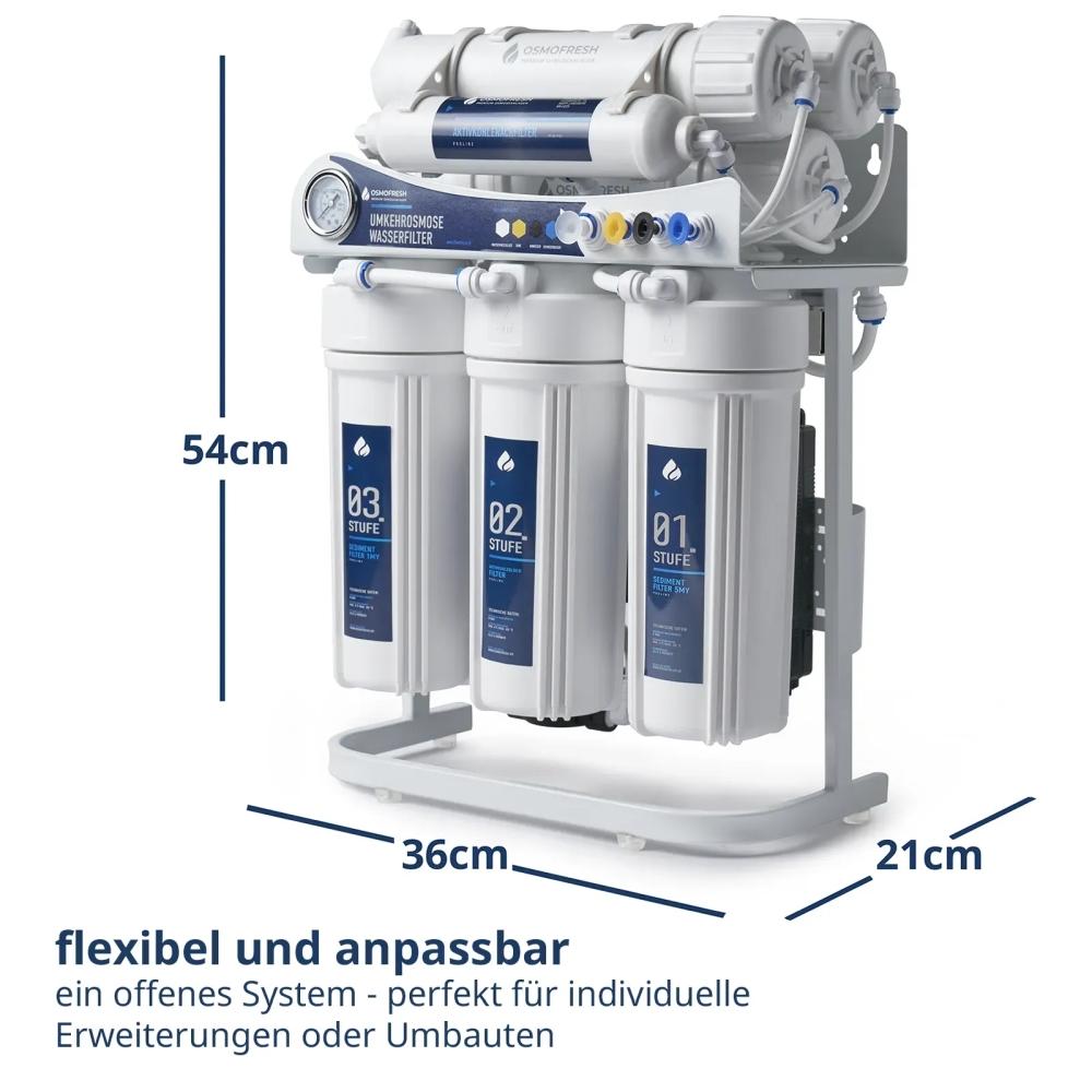 Osmofresh Osmoseanlage Proline X3 flexibele und anpassbare Maße