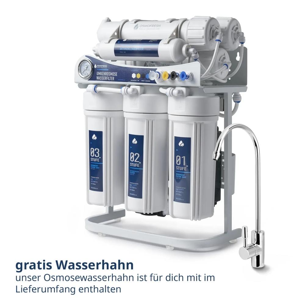 Osmofresh Osmoseanlage Proline X3 mit gratis Wasserhahn