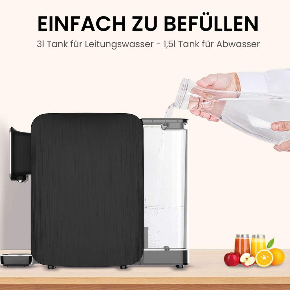 Osmofresh Osmoseanlage Quella Life Schwarz Einfach befüllen