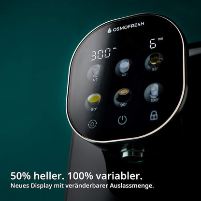 Osmofresh Osmoseanlage Quella Pro Schwarz Besseres Display