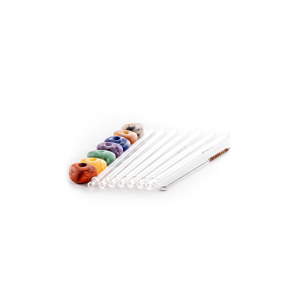 VitaJuwel Trinkhalm Crystal Straw 7er Set